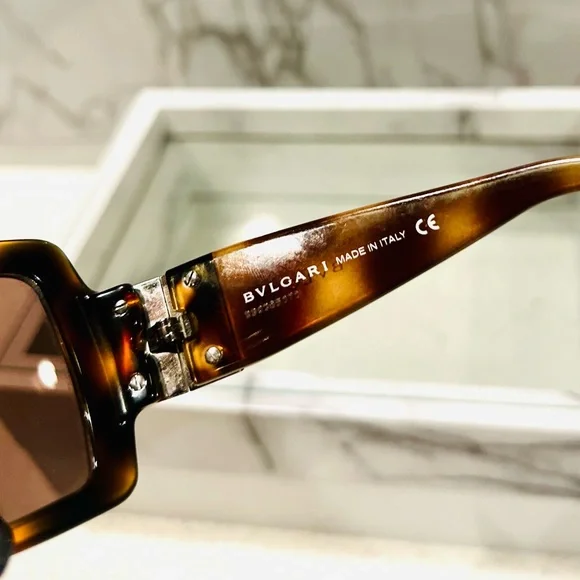 Bulgari Tortoise Shell Sunglasses - Picture 12 of 15